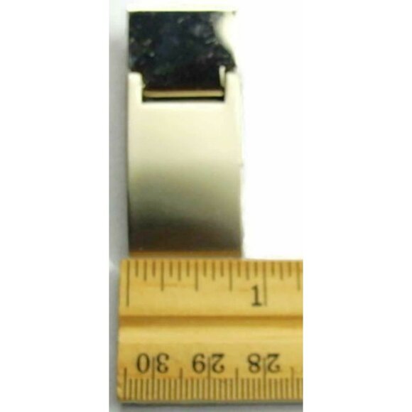 Money Clip Classic Hinged Silver & Grey Wallet Cash ID Credit Card Holder - Picture 5 of 6